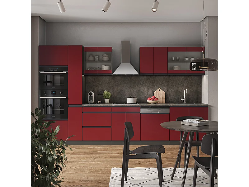 Cuisine rouge/anthracite 350x46x81.6 r-line