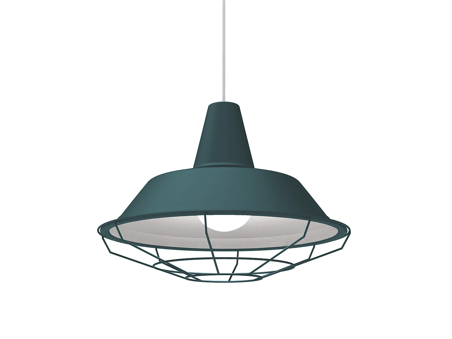 TIVOLI Suspension, 1xE27, max 42W, métal, bleu méditerranéen/blanc, D.35cm