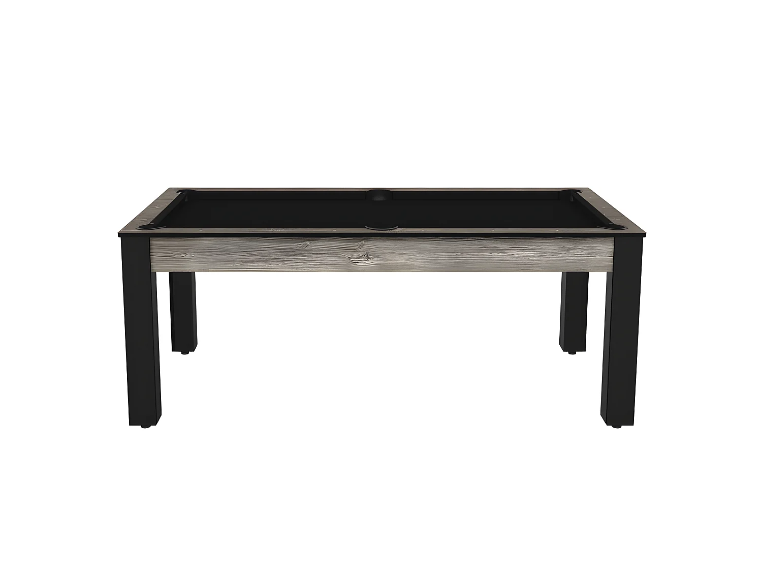 Table de Billard Convertible "Oregon" 213cm Gris & Noir