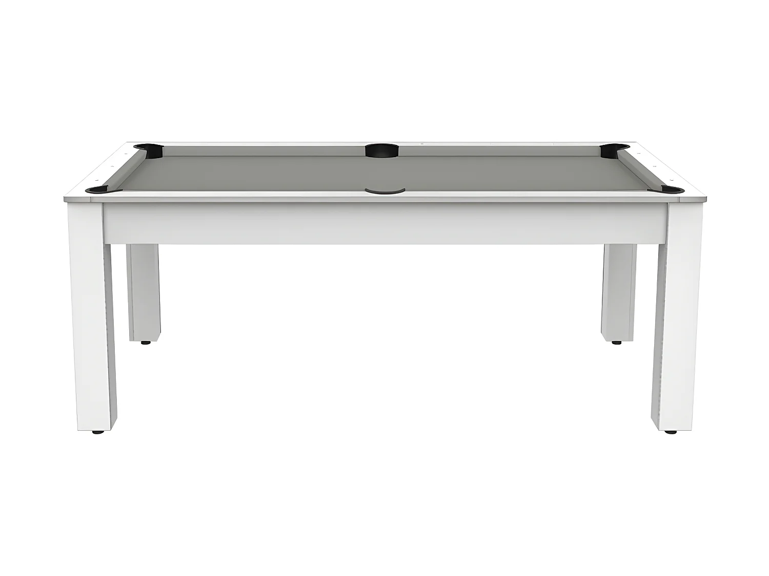 Table de Billard Convertible "Oregon" 213cm Blanc & Gris