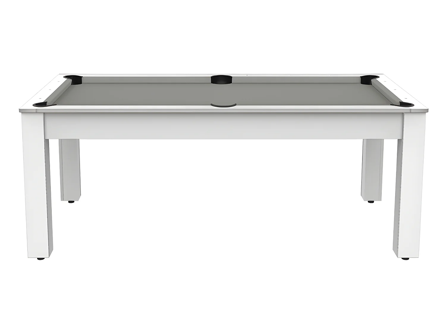 Table de Billard Convertible "Oregon" 213cm Blanc & Gris