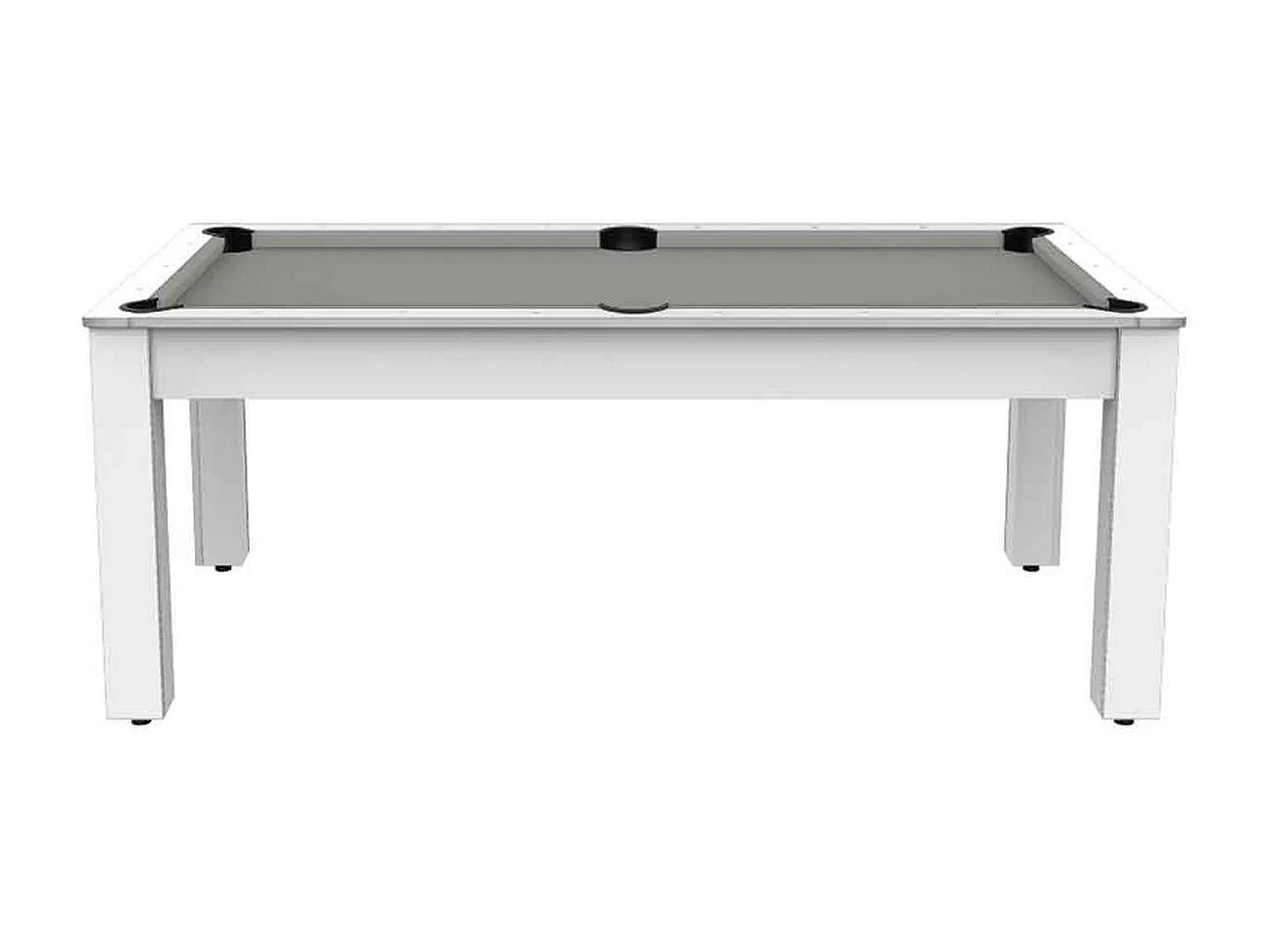 Table de Billard Convertible "Oregon" 213cm Blanc & Gris