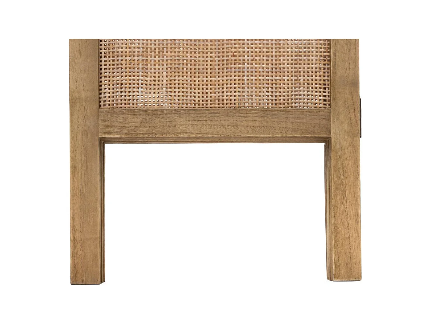 Paravent Cannage en Bois de Paulownia et Rotin H 169.5 cm