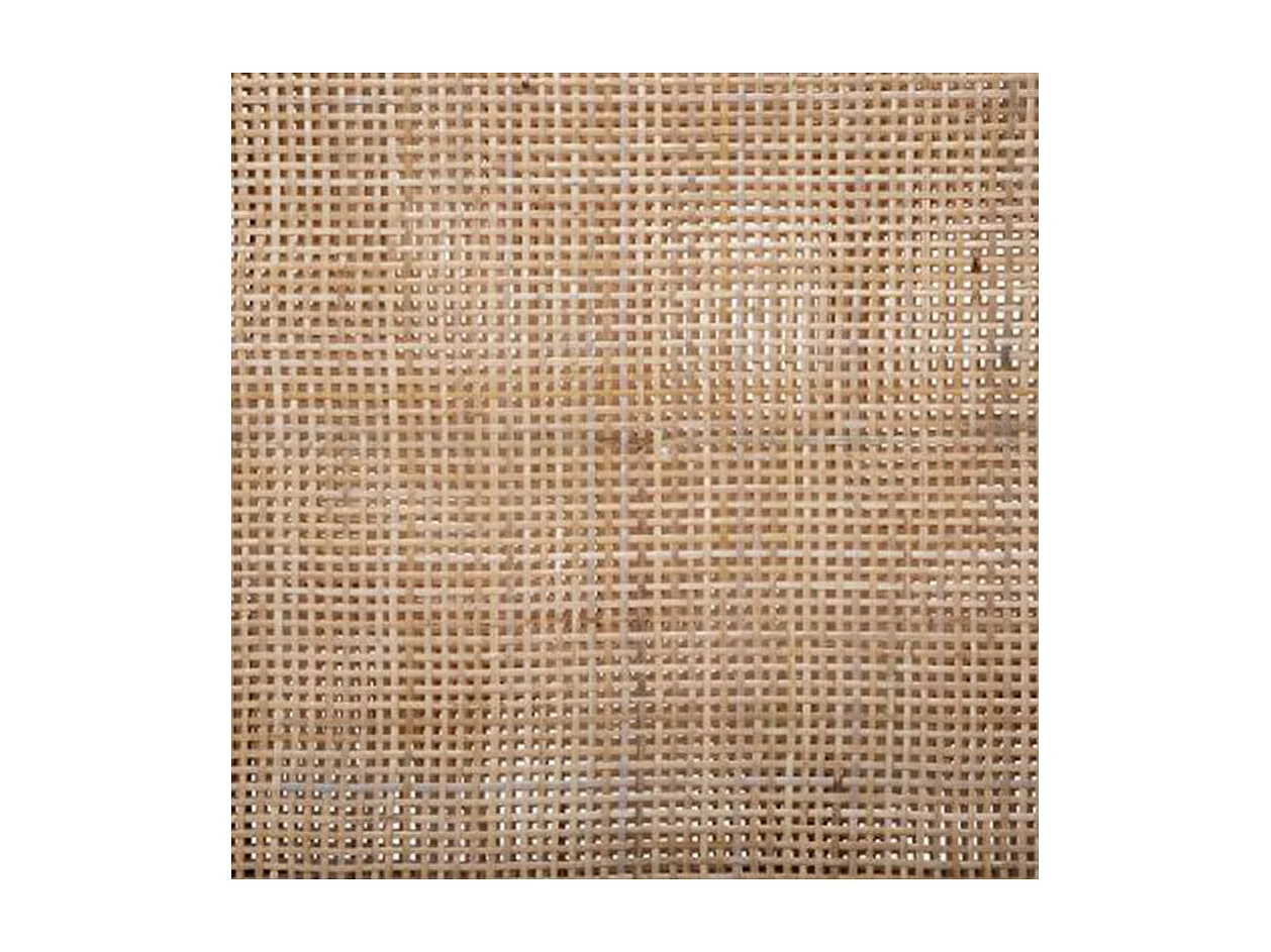 Paravent Cannage en Bois de Paulownia et Rotin H 169.5 cm