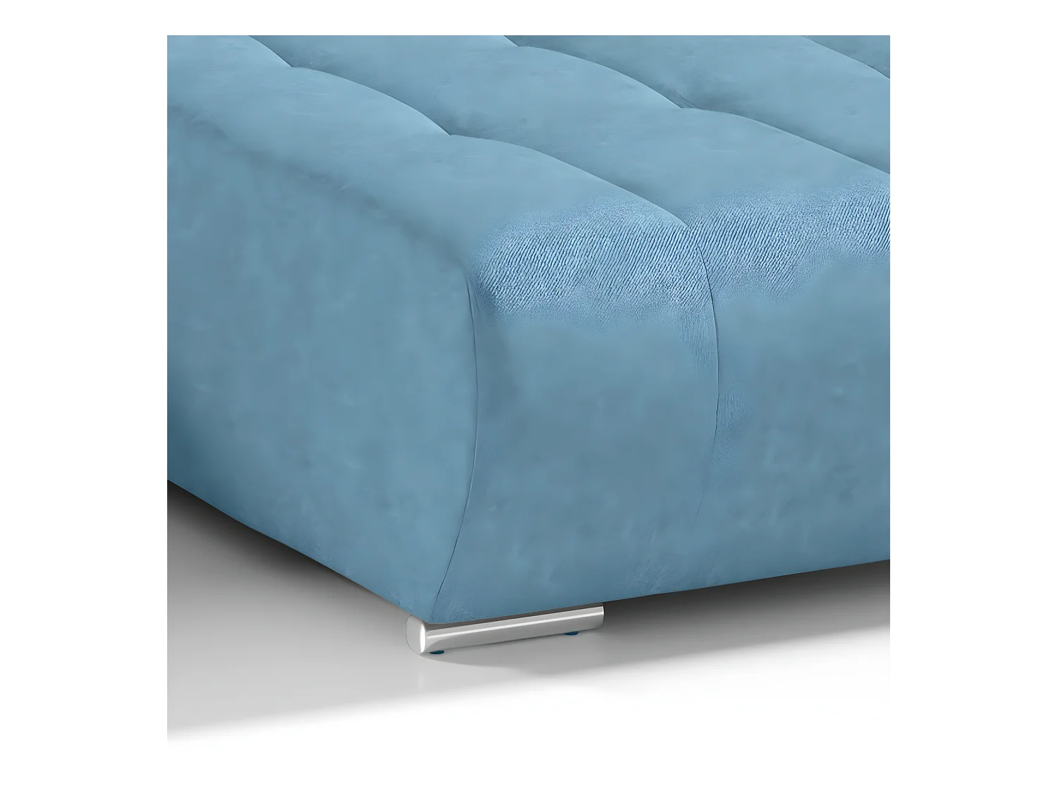 Canapé U 5 places convertible coffre Jonas Bleu