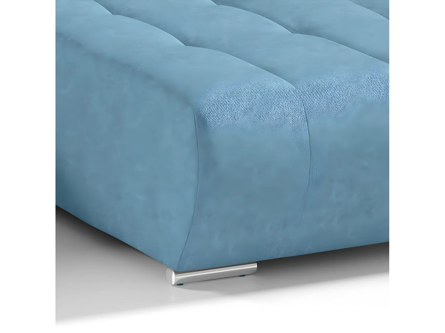 Canapé U 5 places convertible coffre Jonas Bleu