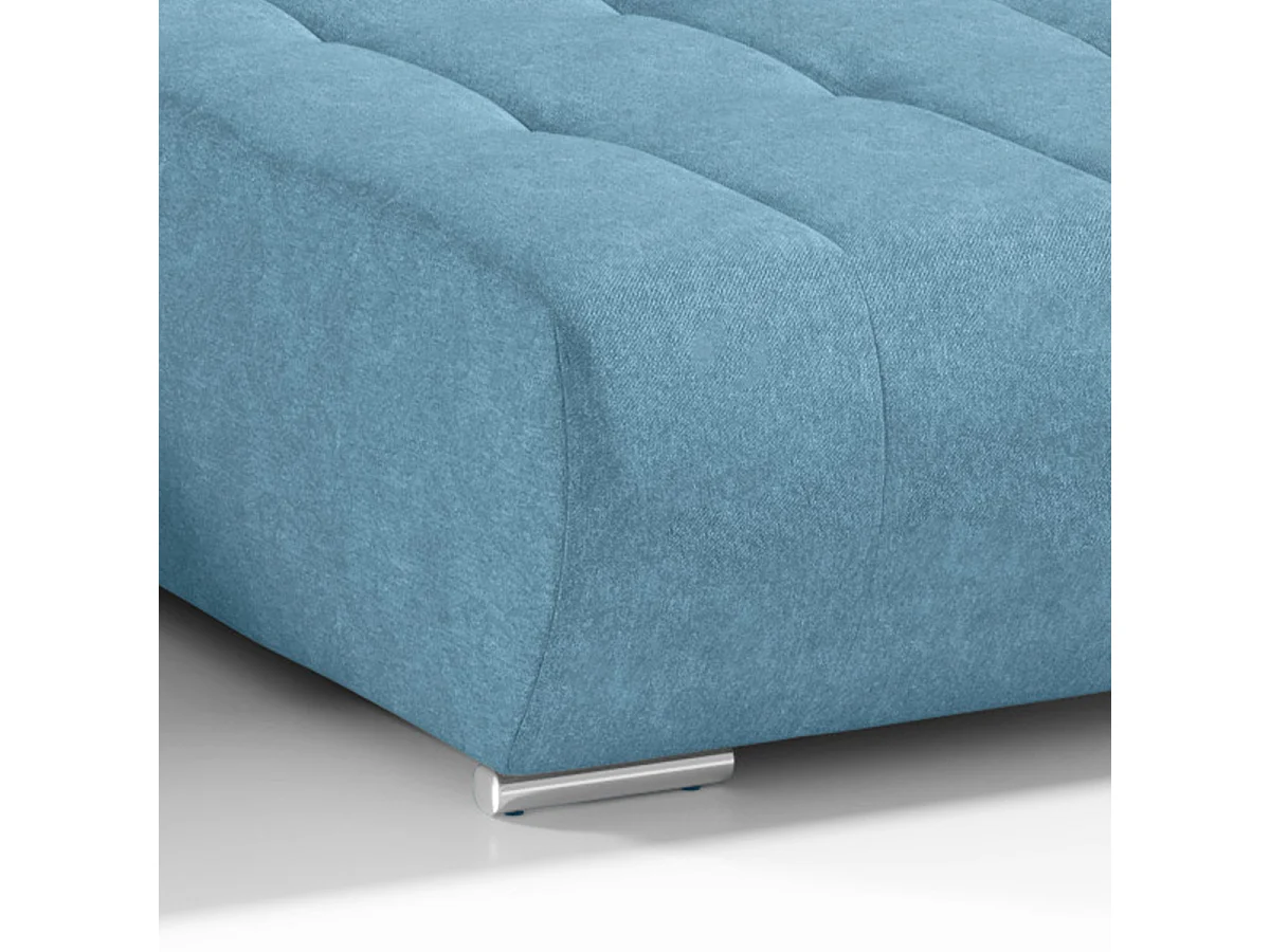 Canapé U 5 places convertible coffre Jonas Bleu