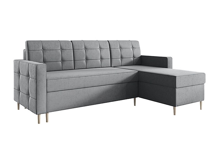Livio - canapé d'angle - convertible avec coffre - 4 places - style