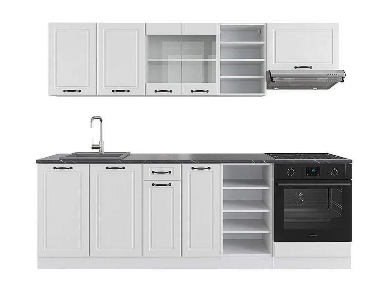 Cuisine blanc campagne/blanc 240x60x81.6 r-line