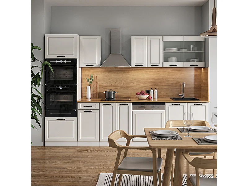 Kitchenette casa de campo branca/branca 300x46x81.6 r-line