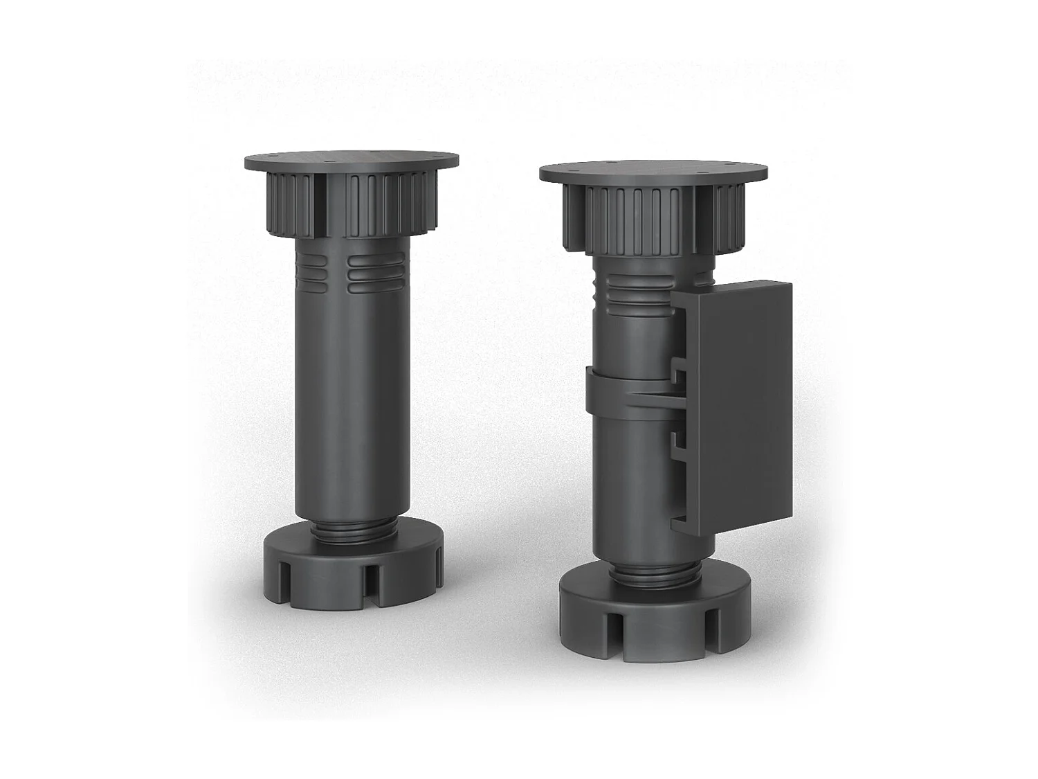 Eckküche anthrazit hochglanz/weiß 270x60x81.6 rick