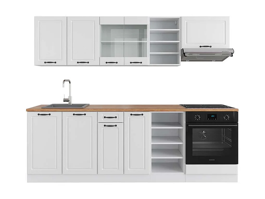 Cuisine blanc campagne/blanc 240x60x81.6 r-line