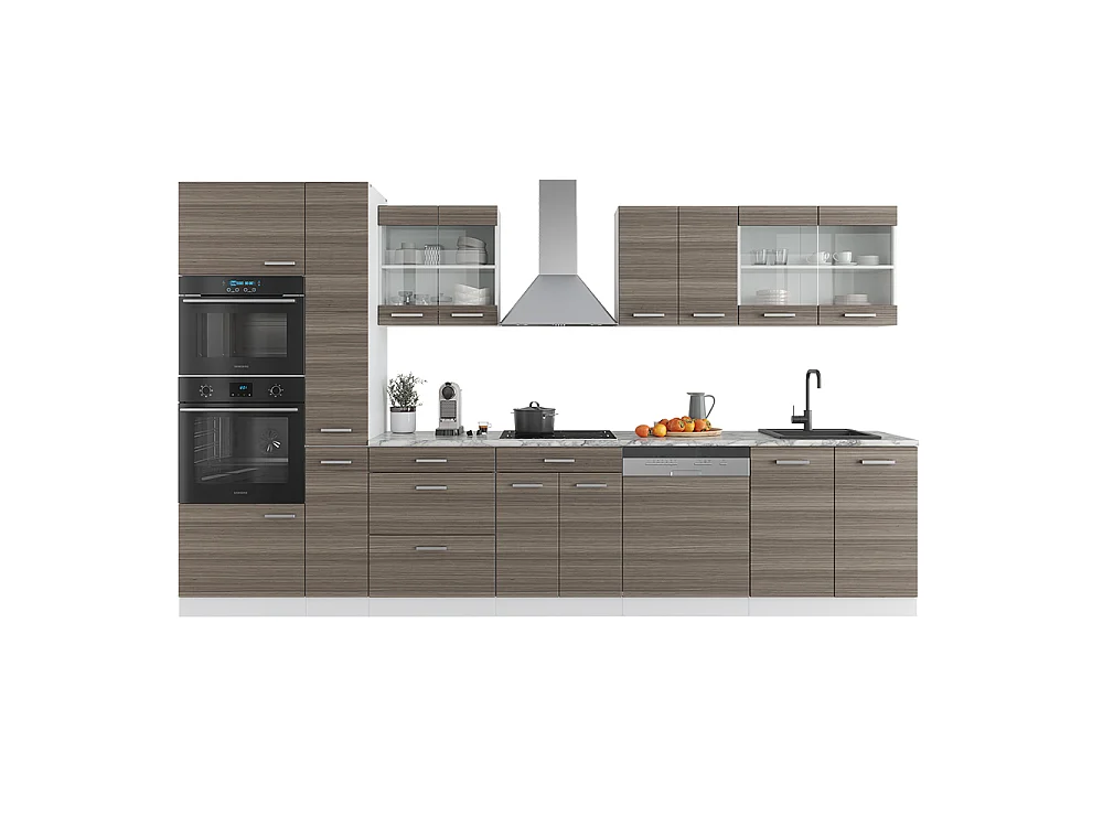 Kitchenette cinza nobre/branco 350x60x81.6 r-line