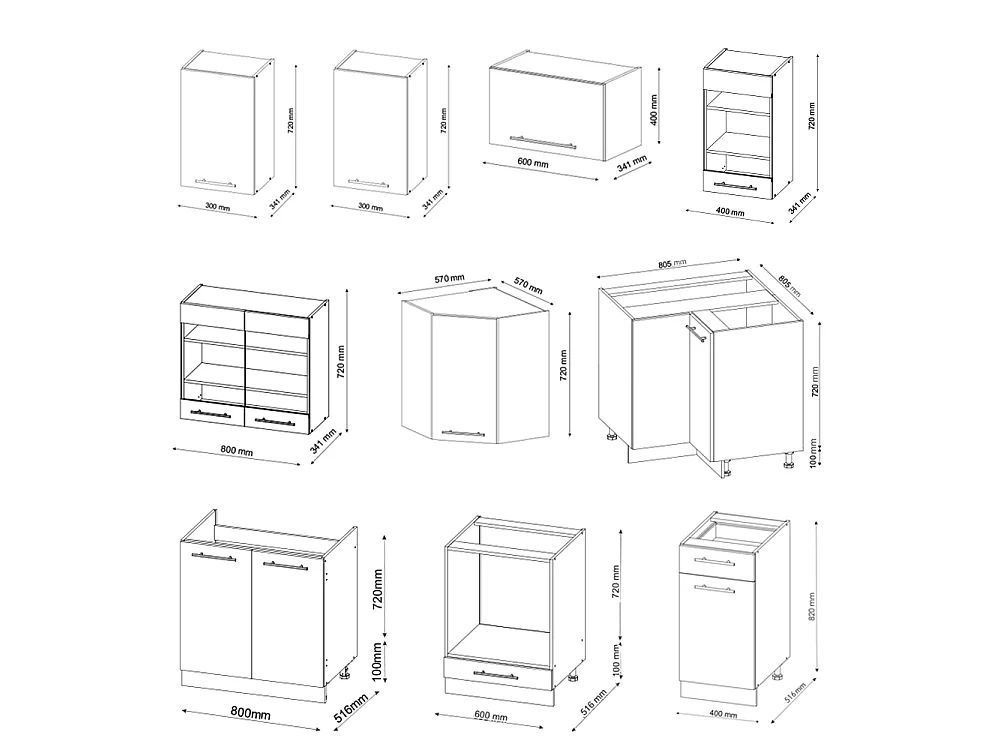 Cucina angolare completa bordeaux lucido/bianco 190x60x81.6 fame-line
