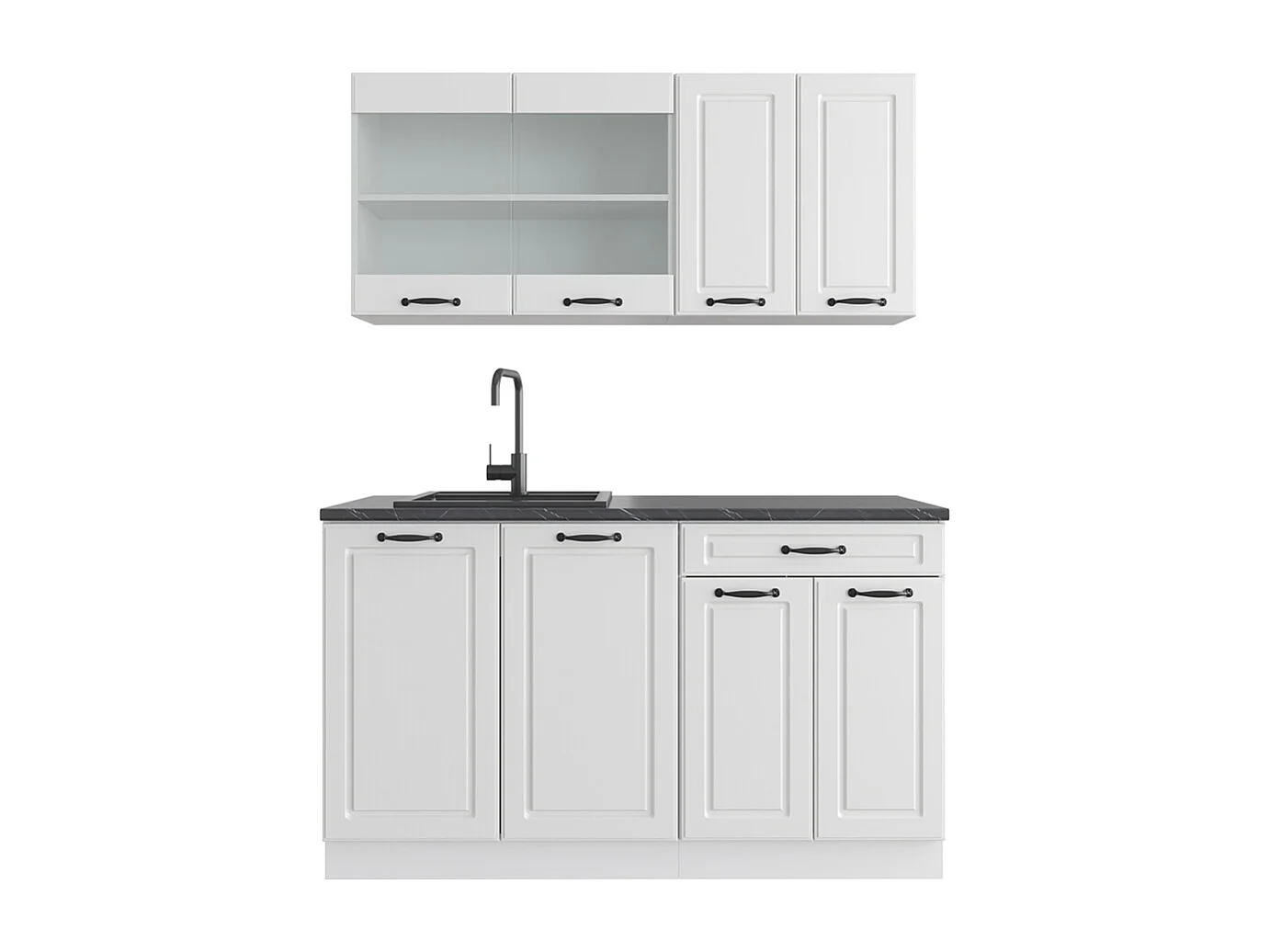 Cuisine blanc campagne/blanc 140x46x81.6 r-line