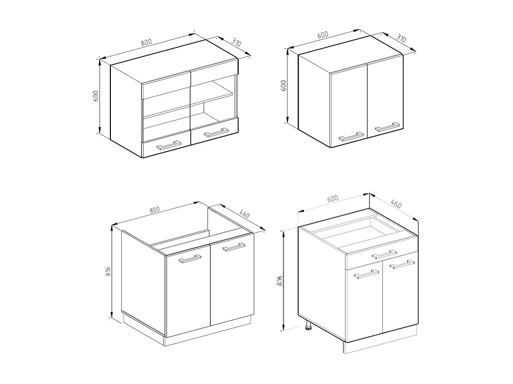 Cocina versátil oro power roble/antracita 140x60x81.6 r-line