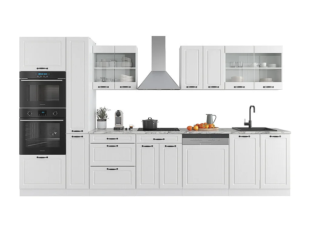 Ligne de cuisine blanc campagne/blanc 350x46x81.6 r-line