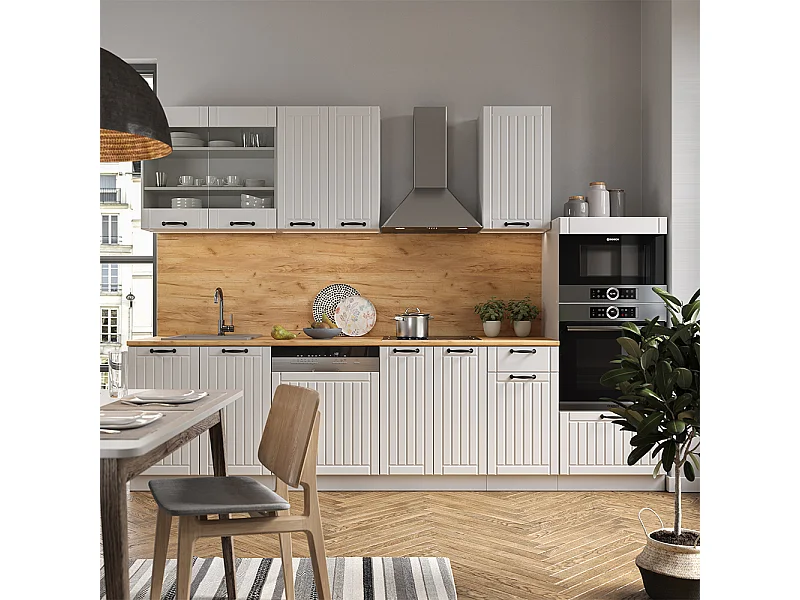 Cuisine blanc campagne/blanc 300x46x81.6 fame-line