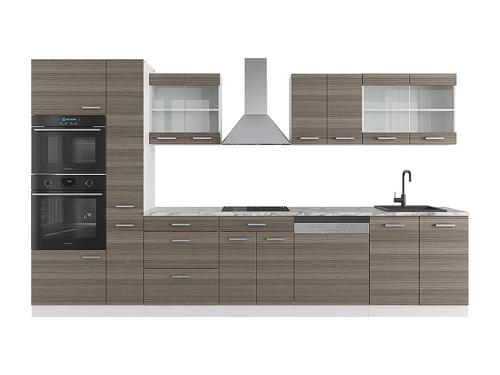 Cuisine gris noble/blanc 350x46x81.6 r-line