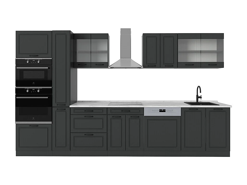 Cuisine  anthracite maison de campagne/anthracite 350x60x81.6 r-line