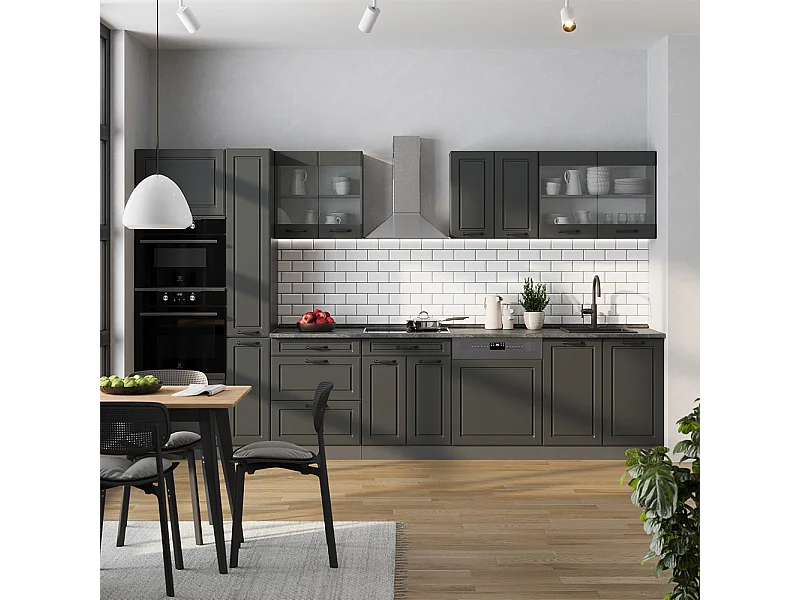 Kitchenette casa de campo antracite/antracite 350x60x81.6 r-line