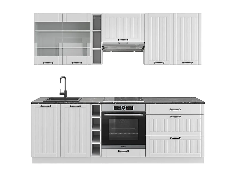 Cuisine blanc campagne/blanc 235x46x81.6 fame-line