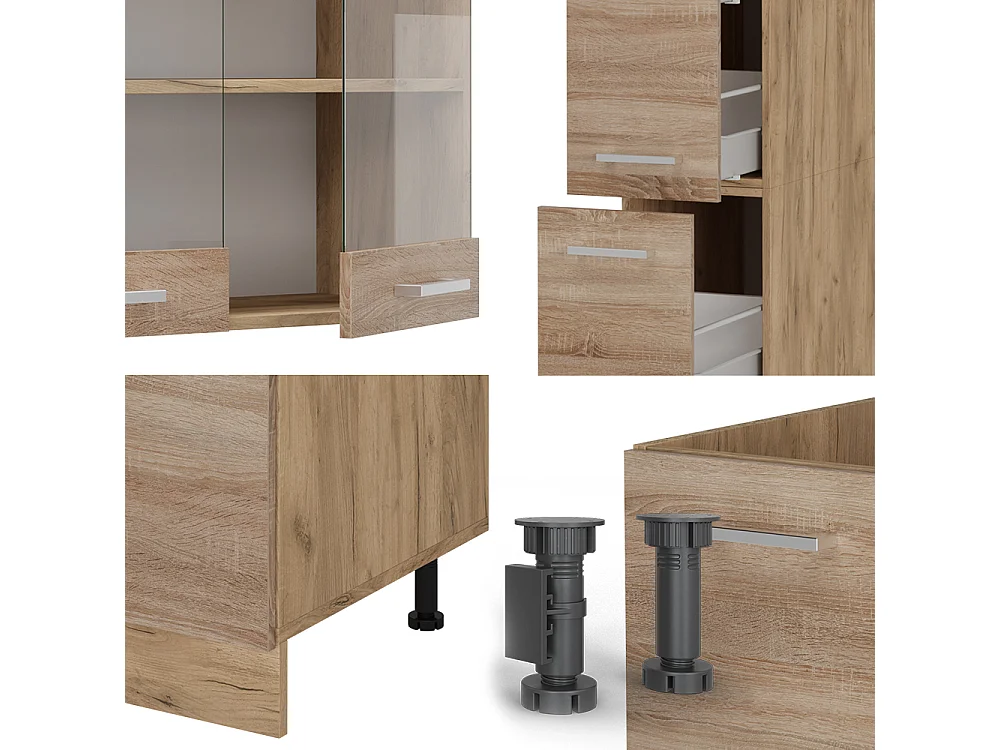 Cuisine complète  sonoma/chêne doré 350x60x81.6 r-line