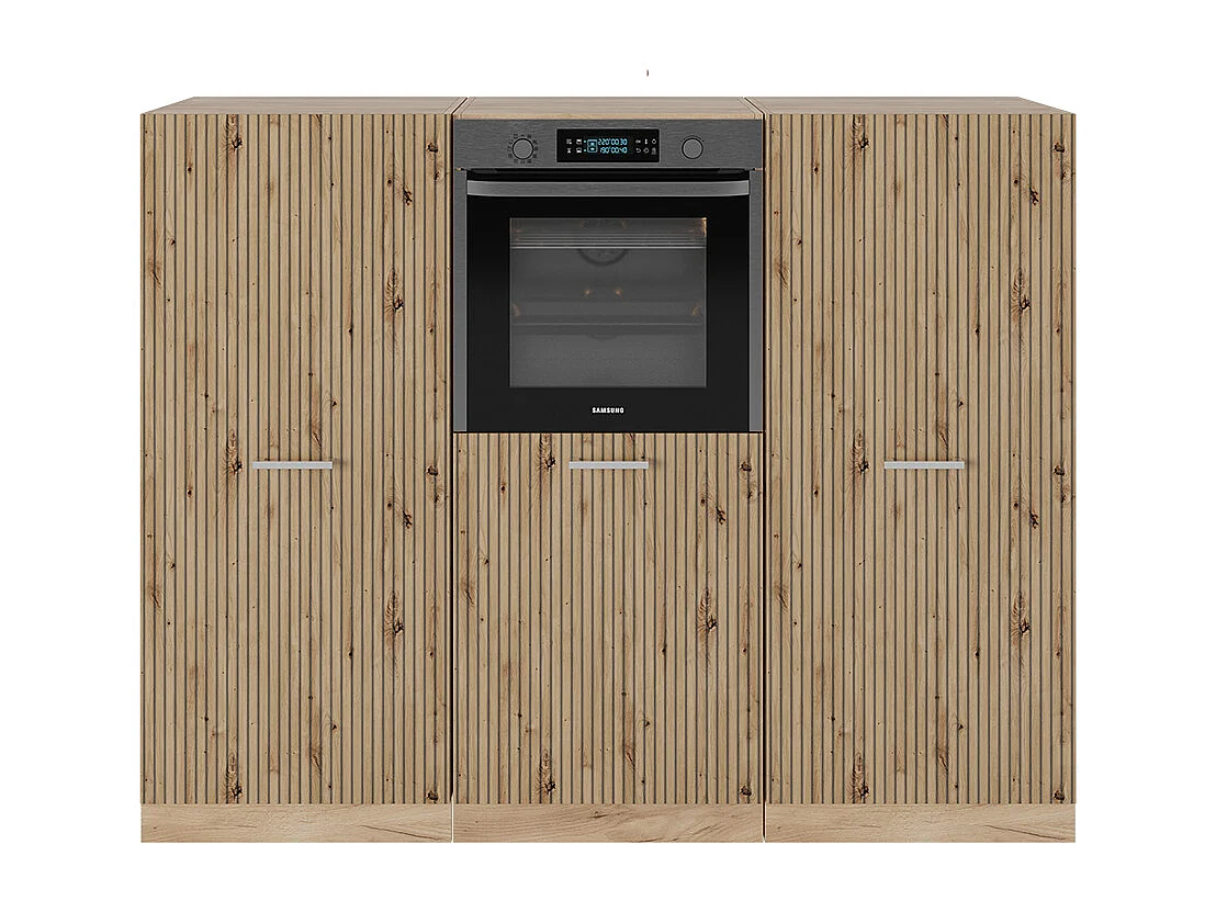 Bloc cuisine chêne artisan/chêne doré 180x46x81.6 r-line