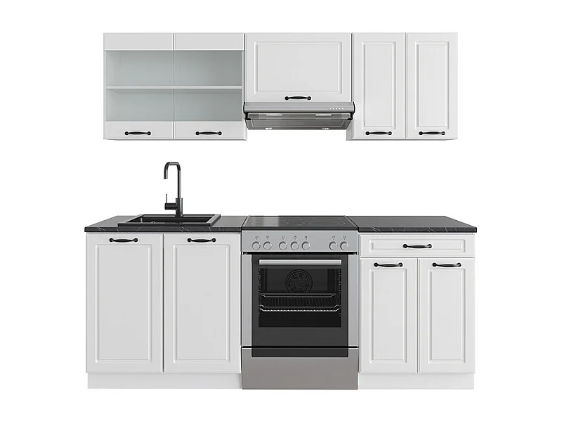 Cuisine blanc campagne/blanc 200x60x81.6 r-line