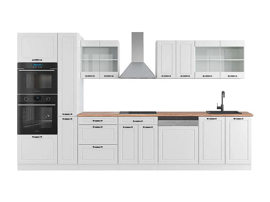 Ligne de cuisine blanc campagne/blanc 350x60x81.6 r-line