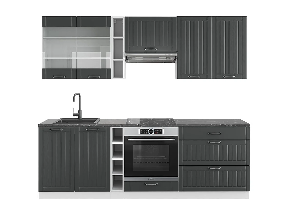 Pentry antracit lanthus/vit 235x60x81.6 fame-line