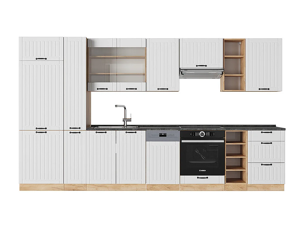 Kök vitt hus på landet 355x60x81.6 fame-line