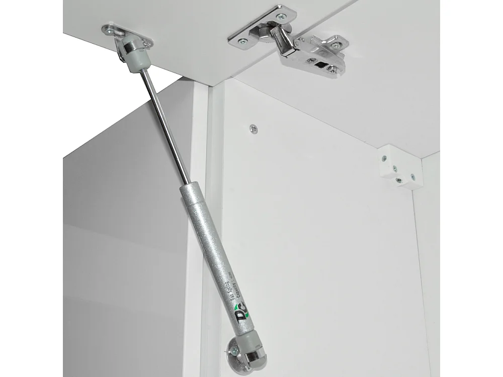 Hoekkeuken wit hoogglans/wit 187x60x81.6 rick