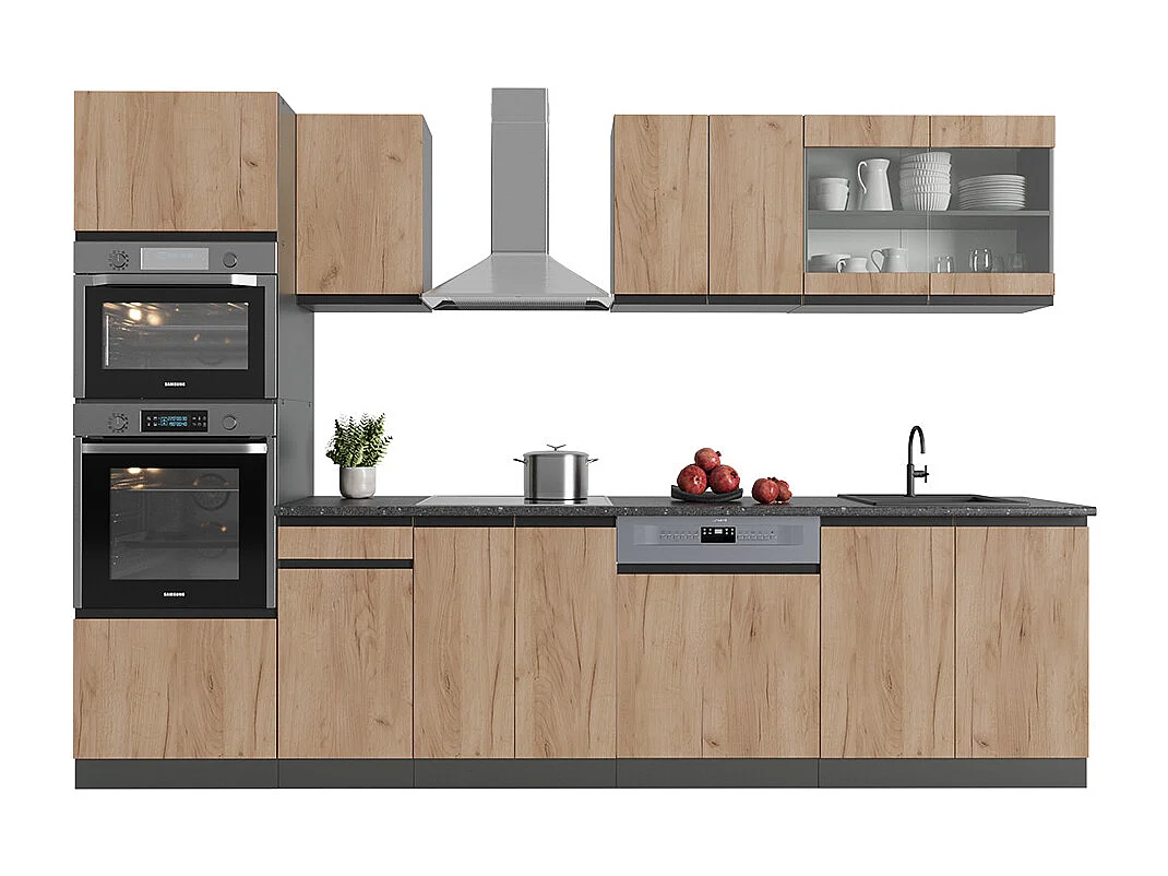 Aneks kuchenny złoty dąb power/antracyt 300x60x81.6 r-line