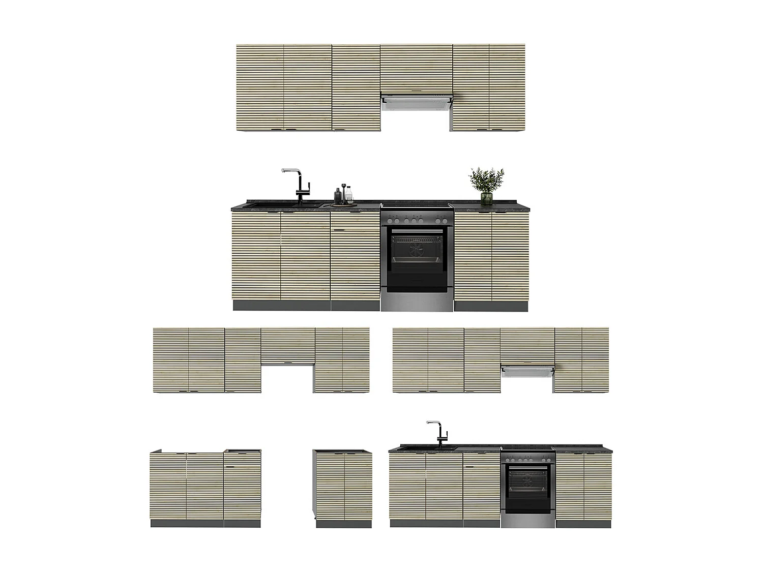 Pentry ekpanel/antracit 240x60x81.6 fame-line