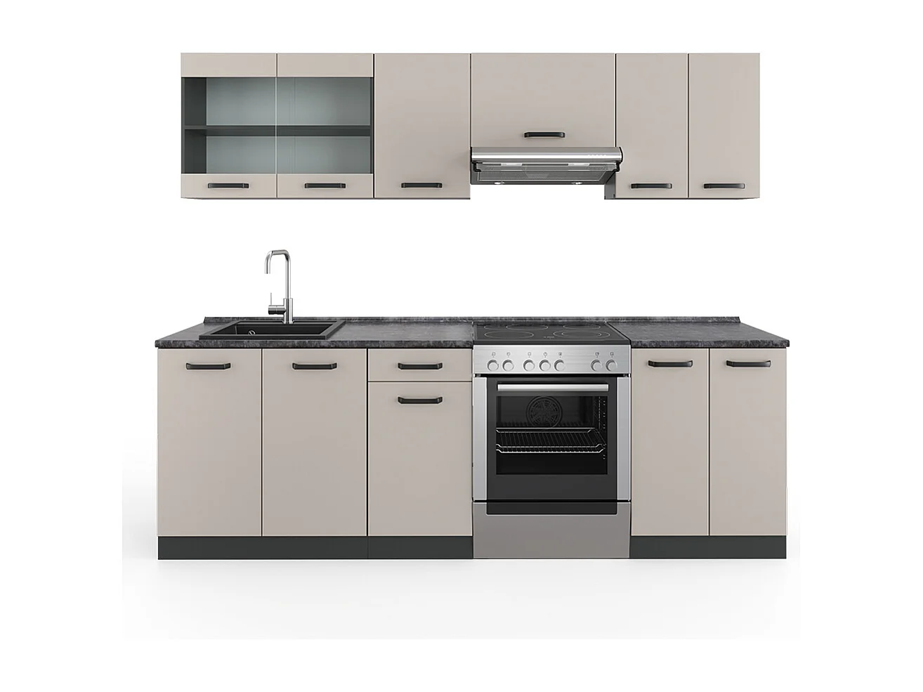 Keukenblok kasjmier 240x60x81.6 r-line