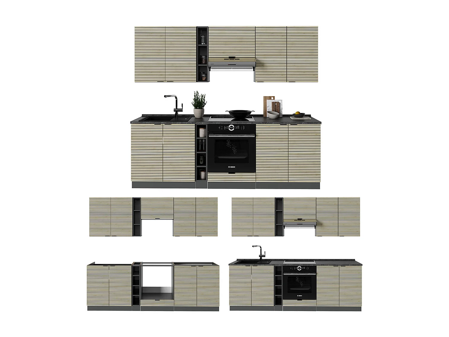 Pentry ekpanel/antracit 235x60x81.6 fame-line
