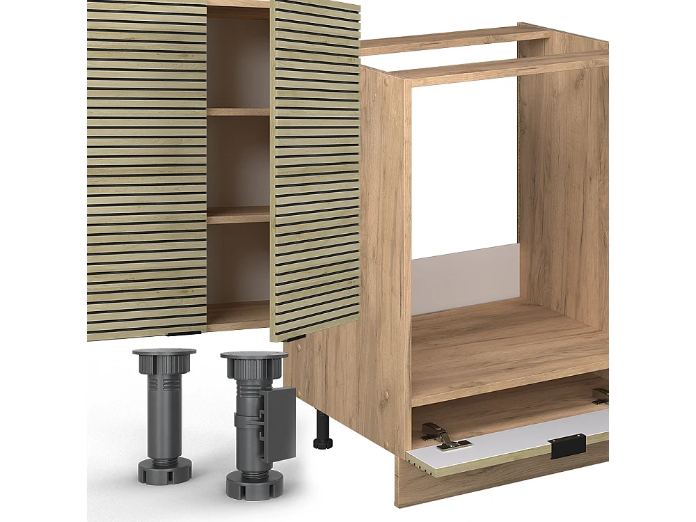 Mueble de cocina panel de roble/roble goldkraft 355x46x81.6 fame-line