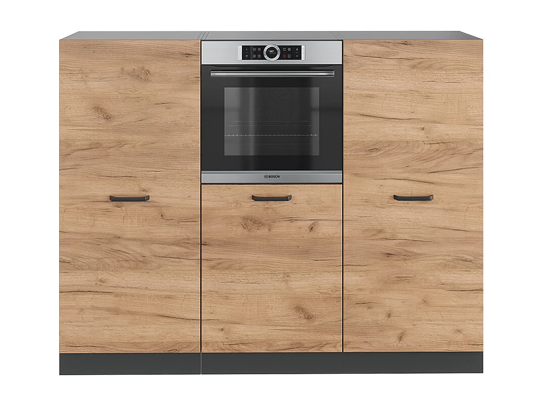 Bloque de cocina oro power roble/antracita 180x46x81.6 r-line