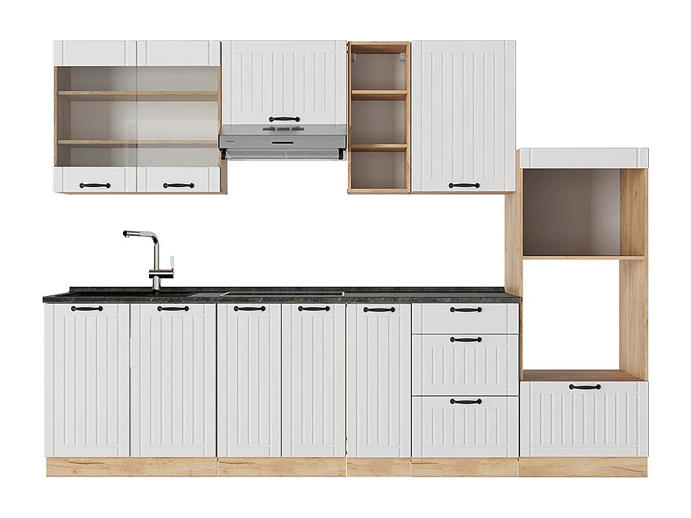 Kök vitt hus på landet 280x60x81.6 fame-line
