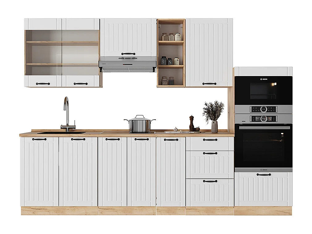 Kök vitt hus på landet 280x60x81.6 fame-line