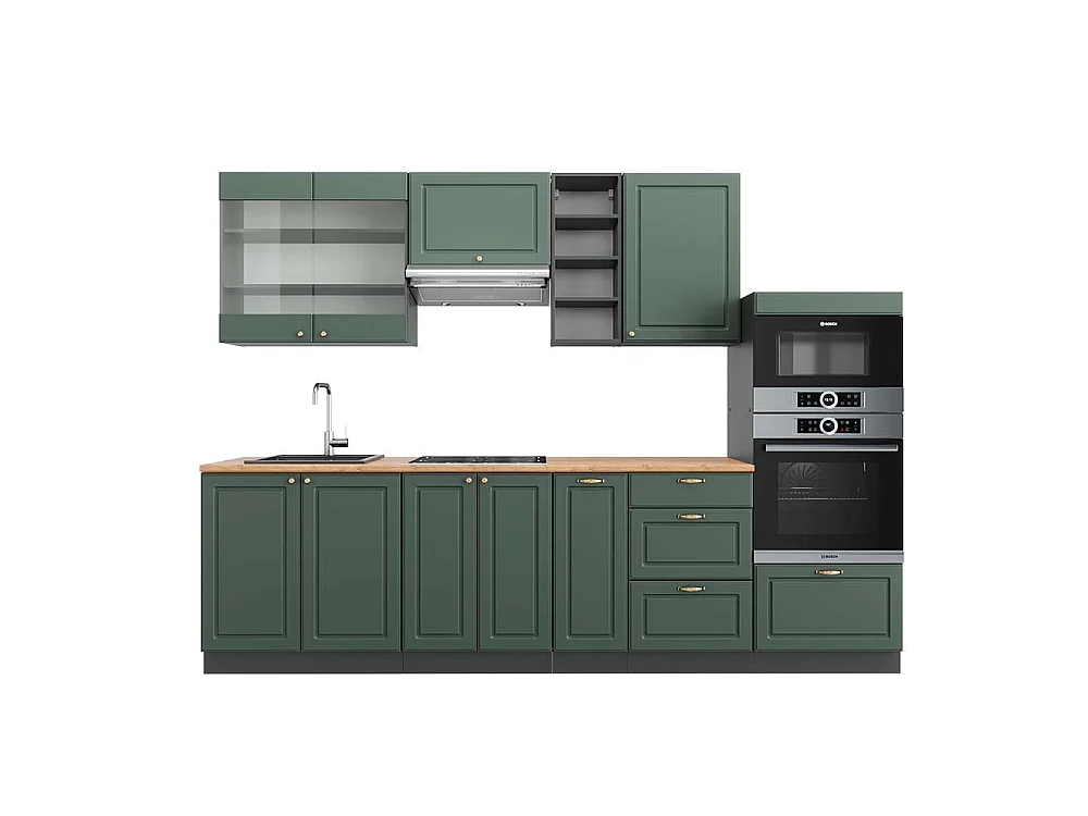 Pentry grönguld lanthus/antracit 280x60x81.6 fame-line