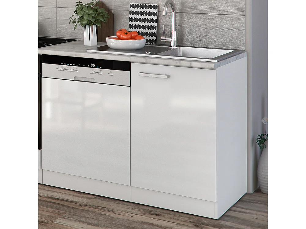 Cuisine blanc brillant/blanc 270x57.1x81.6 optima