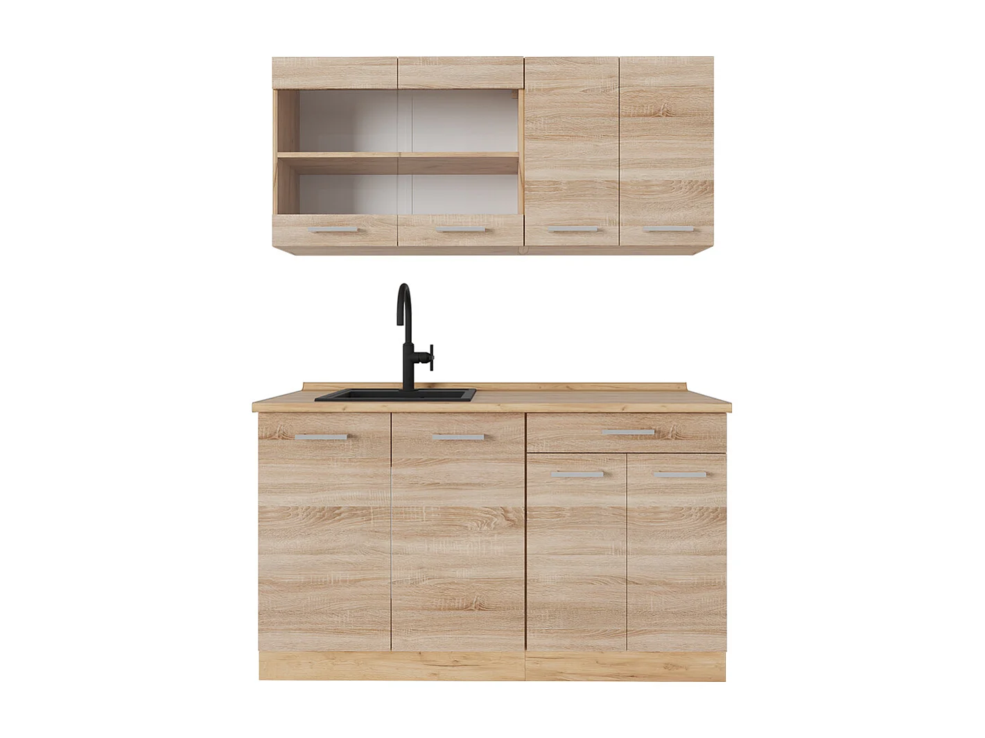 Cuisine sonoma/chêne doré 140x60x81.6 r-line