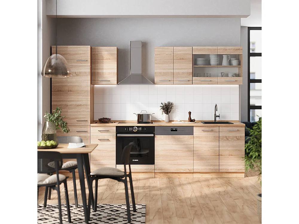 Cuisine sonoma/chêne doré 300x60x81.6 r-line
