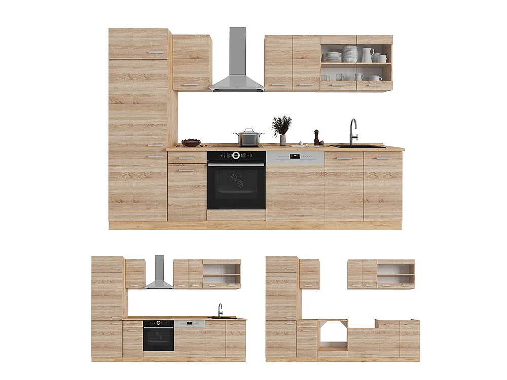 Cuisine sonoma/chêne doré 300x60x81.6 r-line