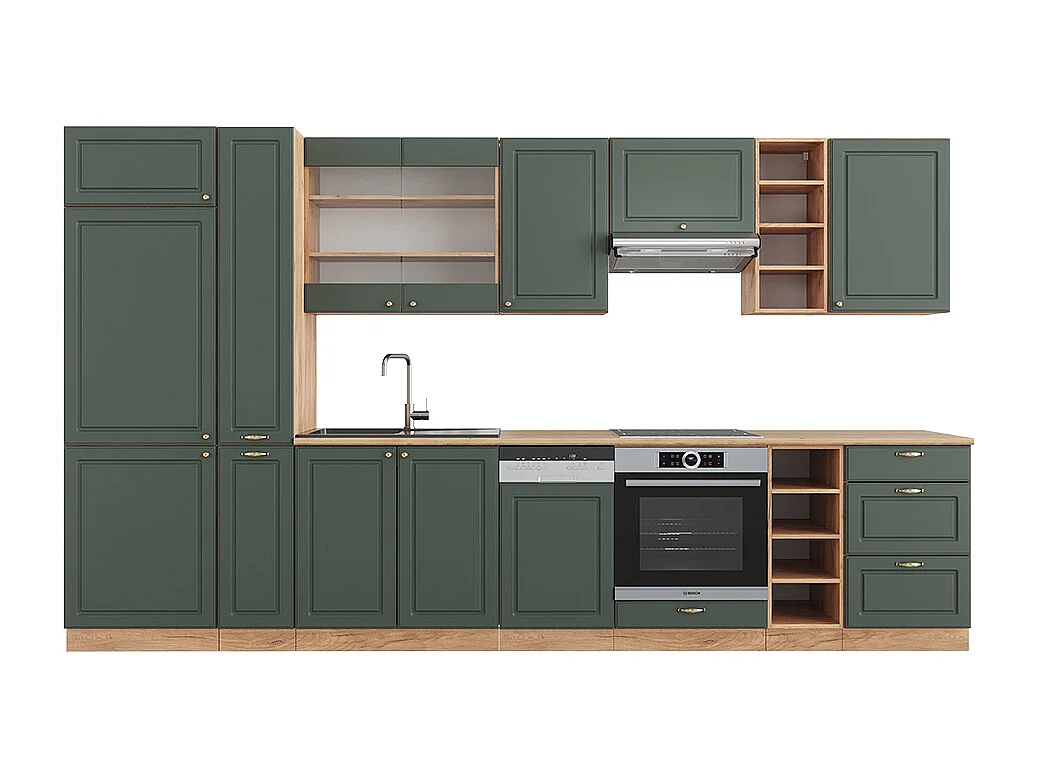 Mueble de cocina green-gold country/gold power roble 355x60x81.6 fame-line
