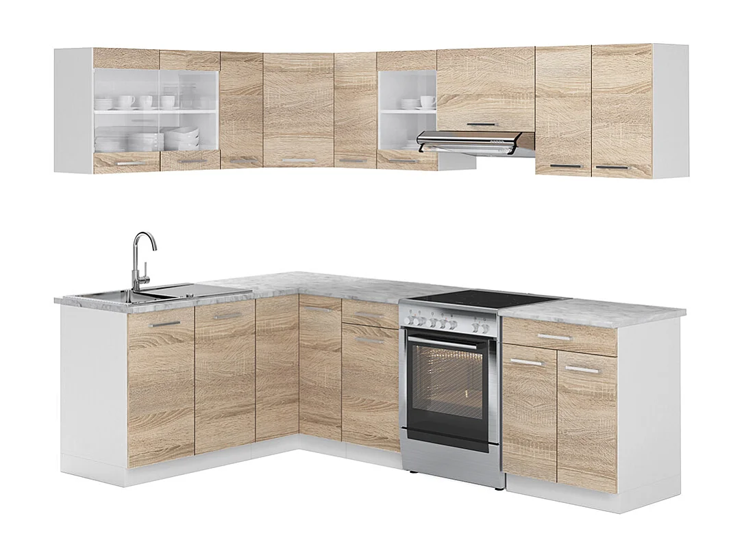 Cuisine dangle blanc/sonoma 247x60x81.6 rick