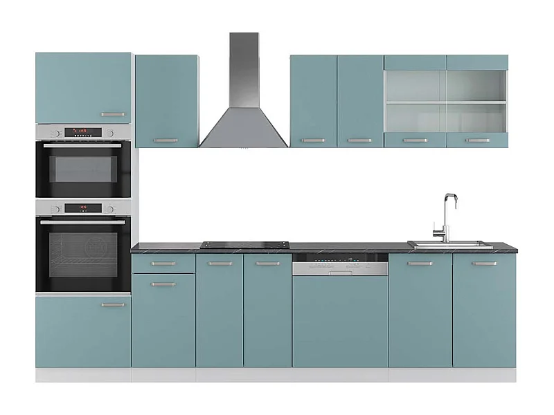 Cuisine bleu-gris/blanc 300x60x81.6 r-line