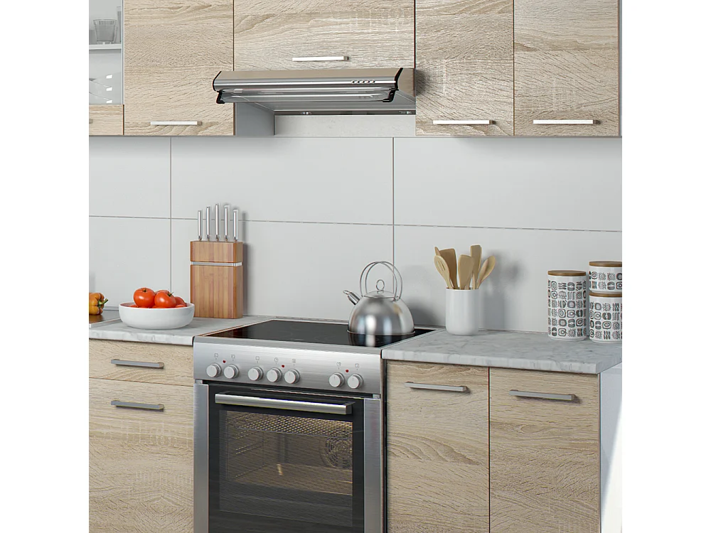 Ligne de cuisine sonoma/blanc 240x60x81.6 raul